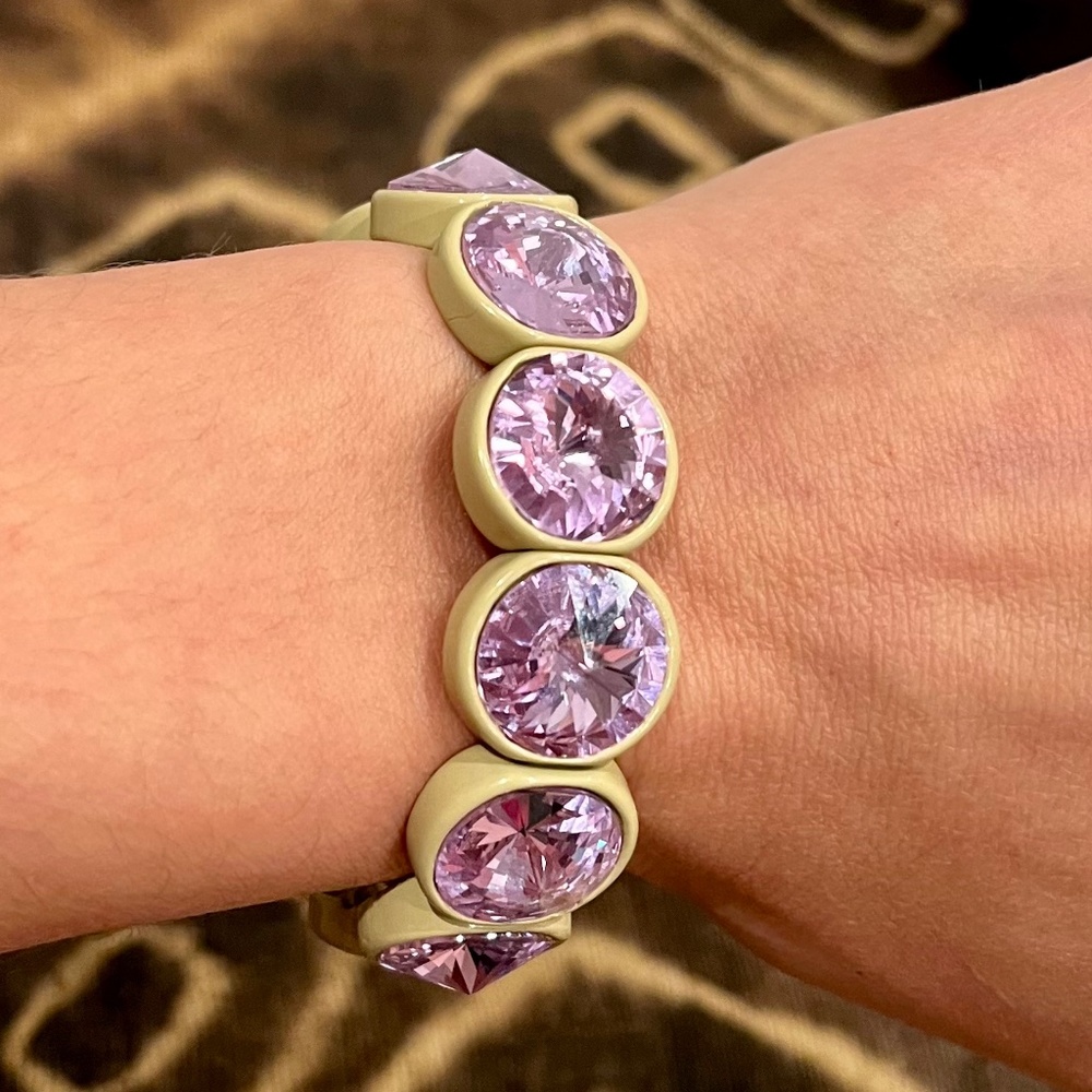 Roxanne Assoulin crystal 'Hip Hop But Not' stretch bracelet.